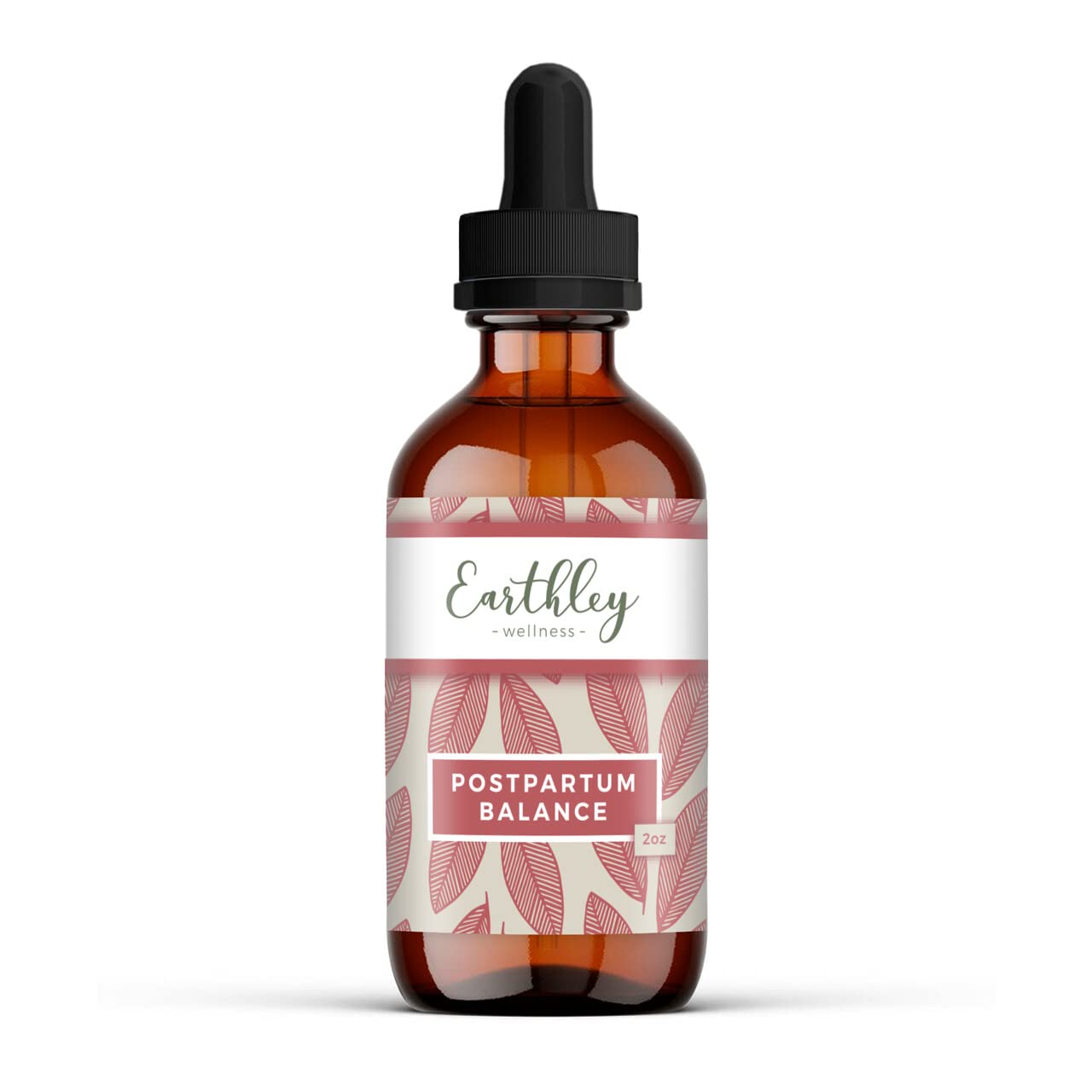 Earthley Wellness Postpartum Balance, Supports and Balances Female Hormones, Supports Postpartum Recovery, Smooths Out Mood Swings, Essential Herbs Like Dandelion Root, Catnip, & Alfalfa (2oz) - dailyvitalstore