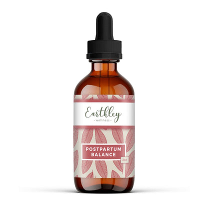Earthley Wellness Postpartum Balance, Supports and Balances Female Hormones, Supports Postpartum Recovery, Smooths Out Mood Swings, Essential Herbs Like Dandelion Root, Catnip, & Alfalfa (2oz) - dailyvitalstore