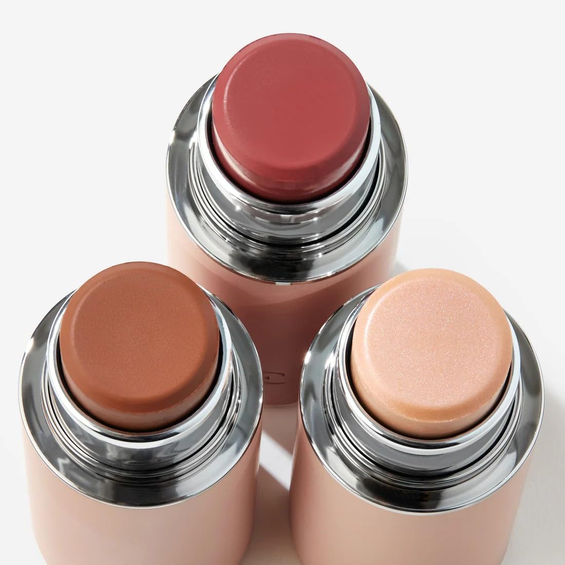 EarthsCure Glow Trio - 3 Piece Set: Bronzer, Blush, and Highlighter. Buildable Cream Sticks For a Luminous, Natural, and Youthful Look - dailyvitalstore