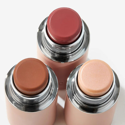 EarthsCure Glow Trio - 3 Piece Set: Bronzer, Blush, and Highlighter. Buildable Cream Sticks For a Luminous, Natural, and Youthful Look - dailyvitalstore