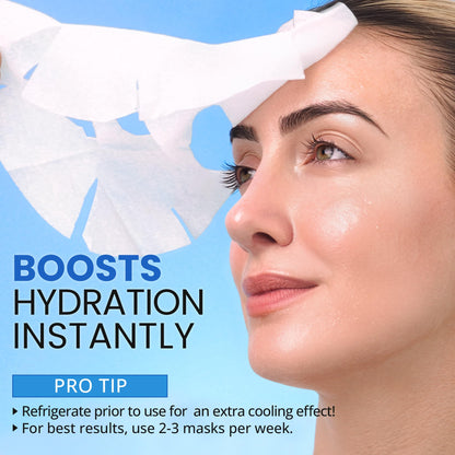 Ebanel 10 Pack Collagen Face Mask with Hyaluronic Acid, Vitamin C, Peptide, Aloe, Instant Brightening Hydrating Face Masks Skincare Korean Sheet Mask, Skin Firming, Lifting Anti Aging Facial Masks - dailyvitalstore