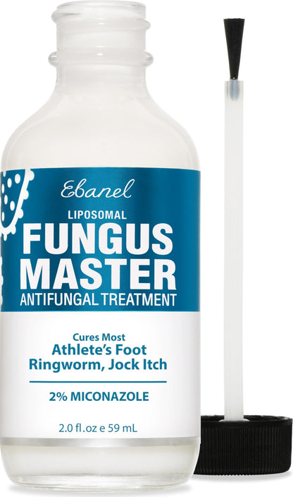 Ebanel Antifungal Cream Miconazole Athletes Foot Treatment, Cures Fungal Infection Leading to Nail Fungus, Jock Itch Cream with Undecylenic Acid, Tea Tree & Manuka Oil, Fast Itch Relief for Ringworm - dailyvitalstore