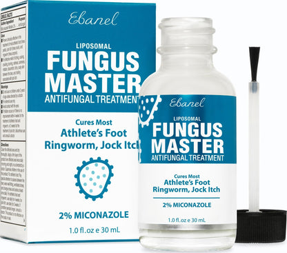Ebanel Antifungal Cream Miconazole Athletes Foot Treatment, Cures Fungal Infection Leading to Nail Fungus, Jock Itch Cream with Undecylenic Acid, Tea Tree & Manuka Oil, Fast Itch Relief for Ringworm - dailyvitalstore