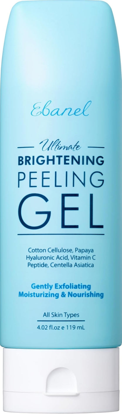Ebanel Brightening Peeling Gel with Cotton Cellulose, Rice, Papaya, Centella, Hyaluronic Acid for Face and Body, Gentle Exfoliating Face Scrub Gel Peel Wash, Deep Pore Cleanser Minimizer Exfoliator - dailyvitalstore