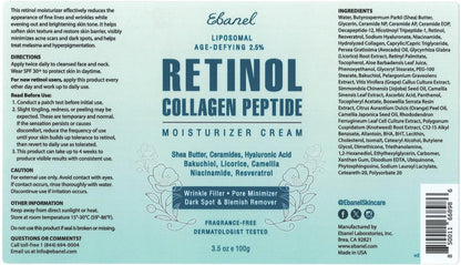Ebanel Bundle of 10 Pack Bubble Clay Masks, and 2.5% Retinol Moisturizer - dailyvitalstore