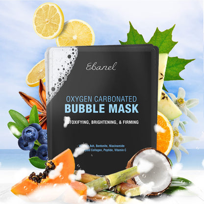 Ebanel Bundle of 15-Pack Collagen Face Mask, and 10-Pack Carbonated Bubble Clay Mask - dailyvitalstore