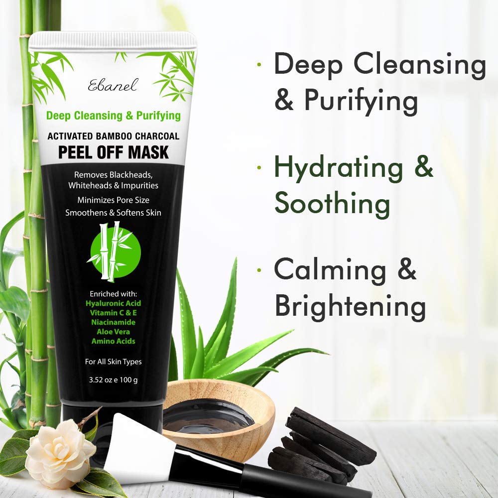 Ebanel Bundle of 15-Pack Collagen Face Mask, and Charcoal Peel Off Face Mask - dailyvitalstore
