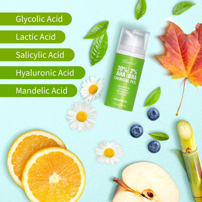 Ebanel Bundle of 30% AHA 2% BHA Chemical Peel and 10 Pack Collagen Face Mask - dailyvitalstore