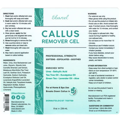 Ebanel Bundle of 40% Urea Cream 3-Pack and Callus Remover Gel - dailyvitalstore