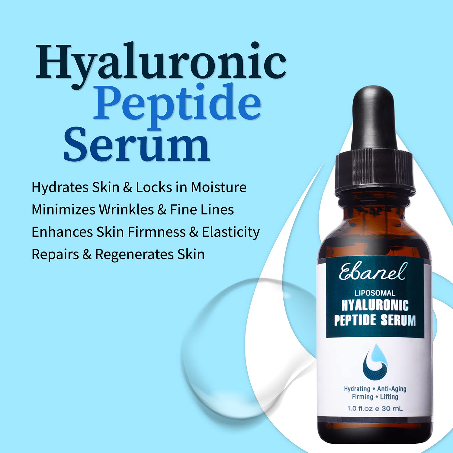 Ebanel Bundle of Advanced Silicone Scar Gel 1 Oz, and Hyaluronic Acid Serum - dailyvitalstore