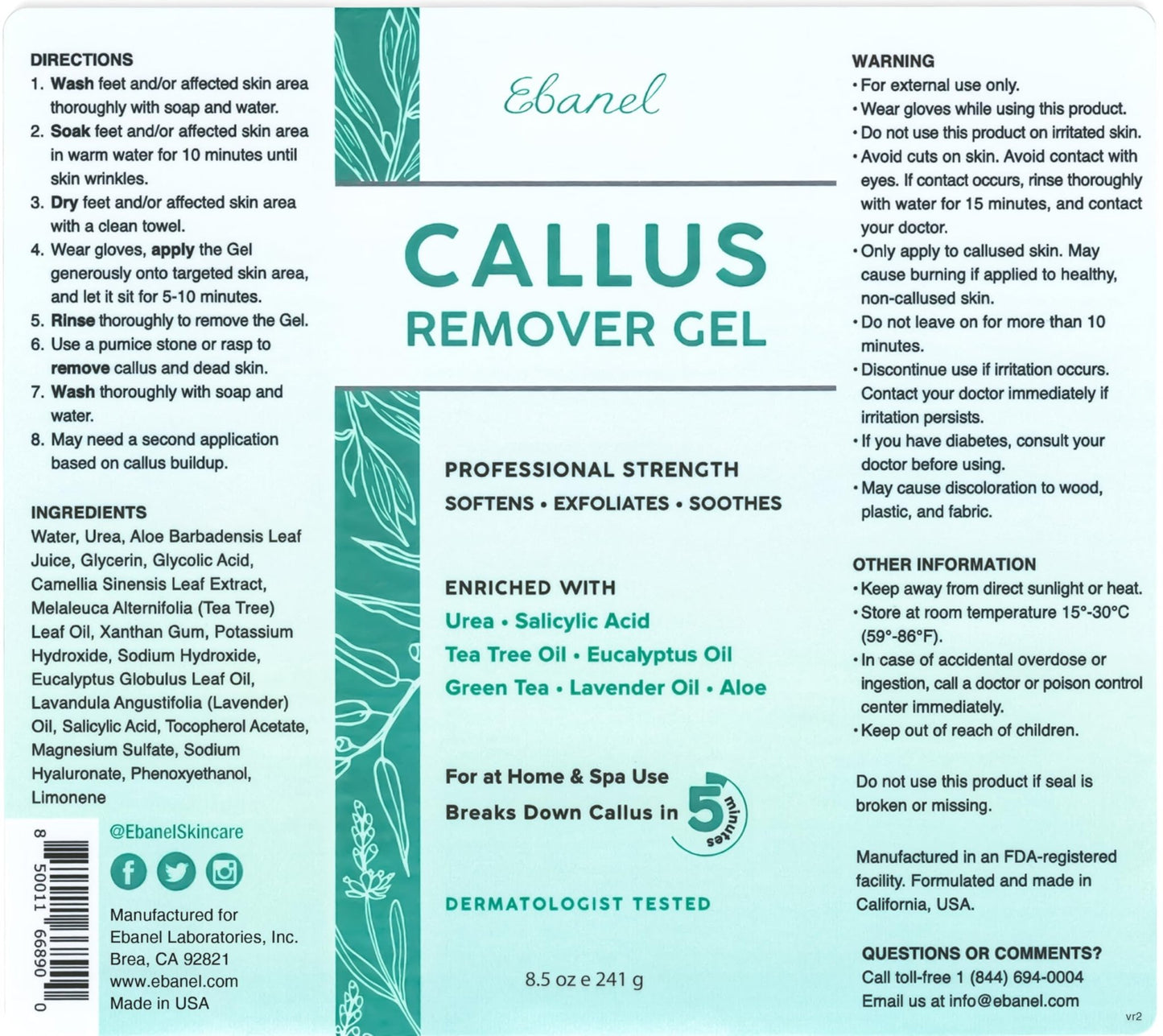 Ebanel Bundle of Callus Remover Gel and Antifungal Treatment - dailyvitalstore