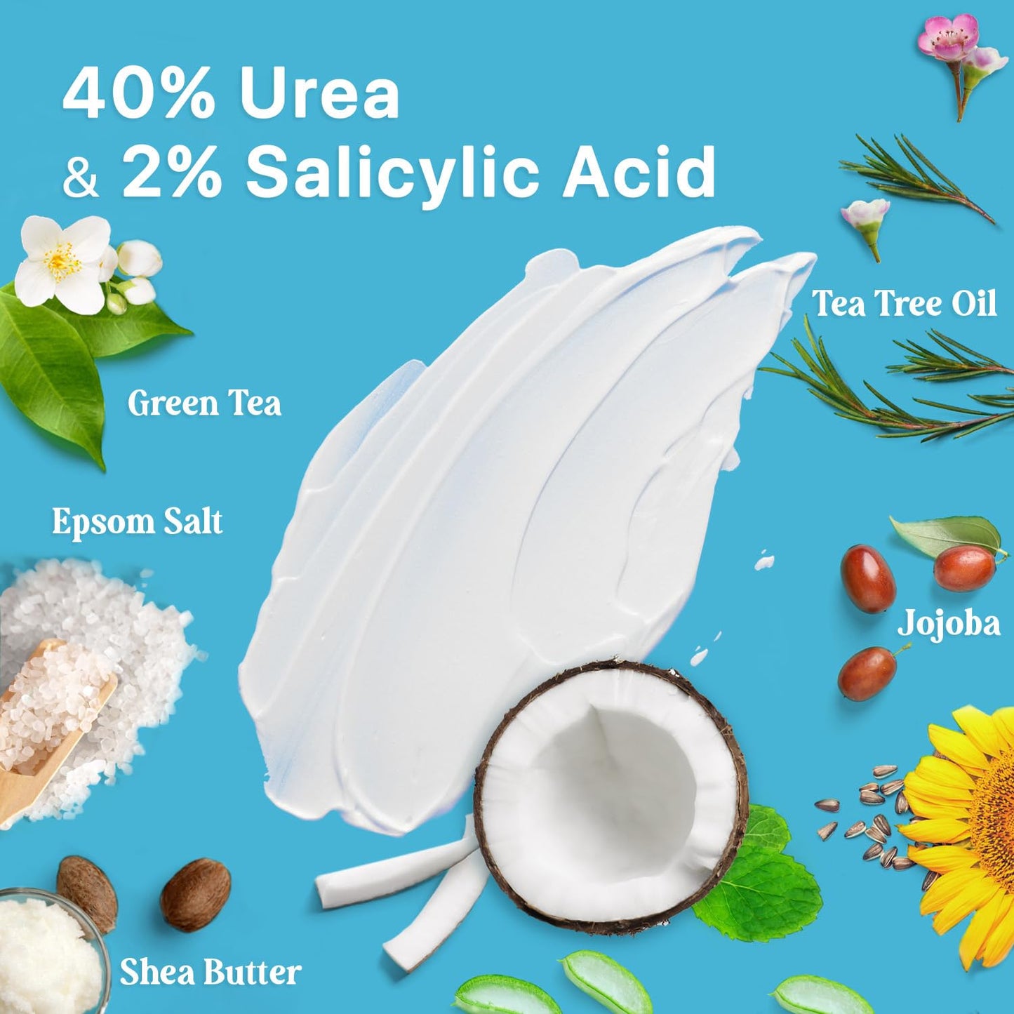 Ebanel Bundle of Fungus Treatment 1 Oz, and 2 Pack 40% Urea Cream 4.6 Oz - dailyvitalstore
