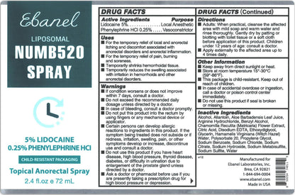 Ebanel Bundle of Lidocaine Numbing Cream, and Numbing Spray - dailyvitalstore