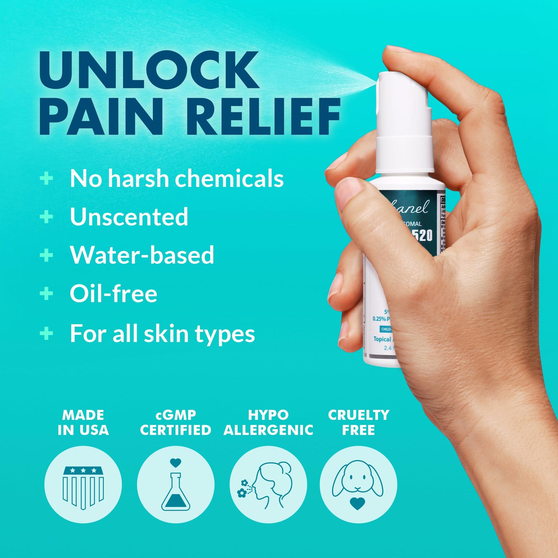 Ebanel Bundle of Lidocaine Numbing Cream, and Numbing Spray - dailyvitalstore