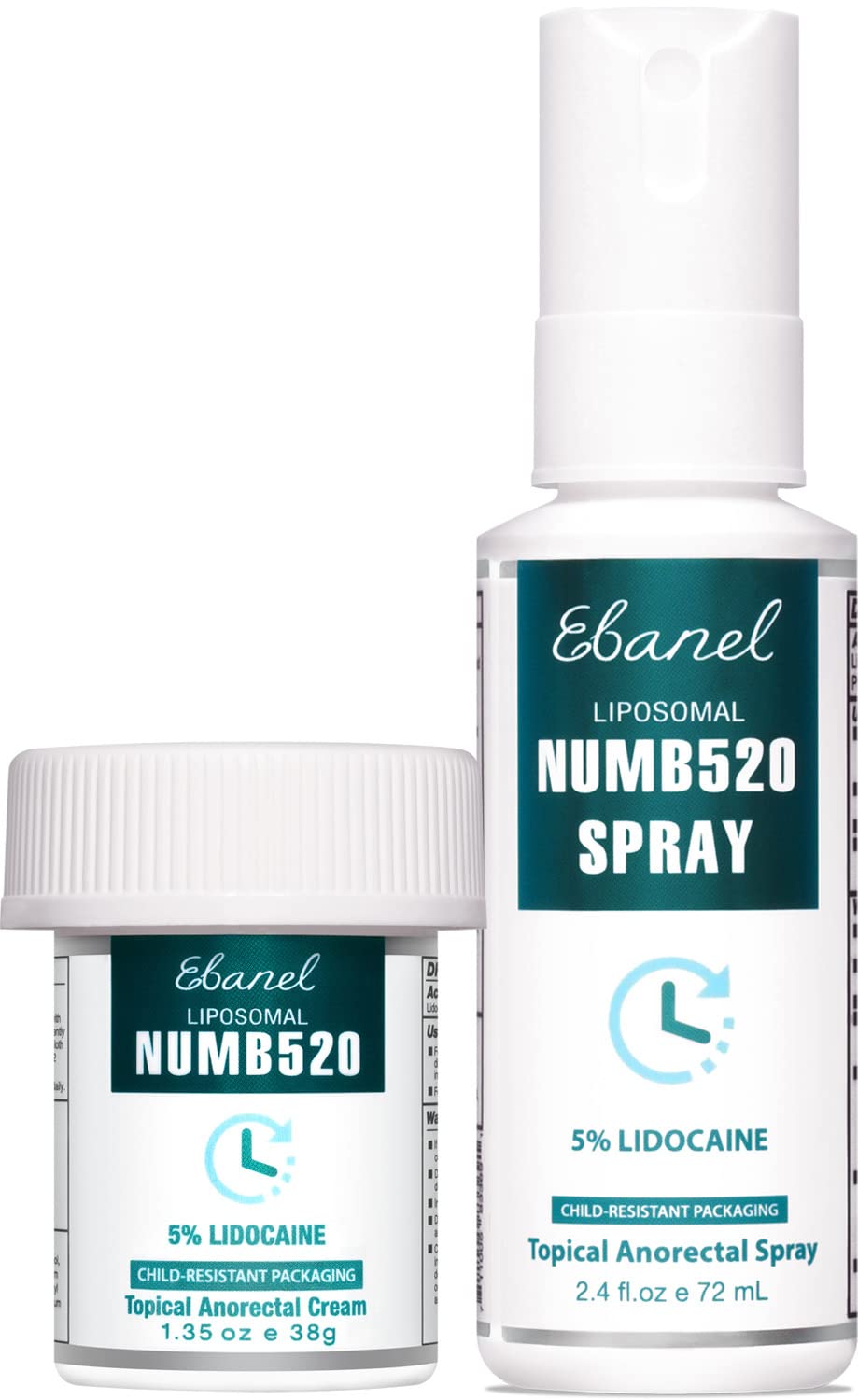 Ebanel Bundle of Lidocaine Numbing Cream, and Numbing Spray - dailyvitalstore