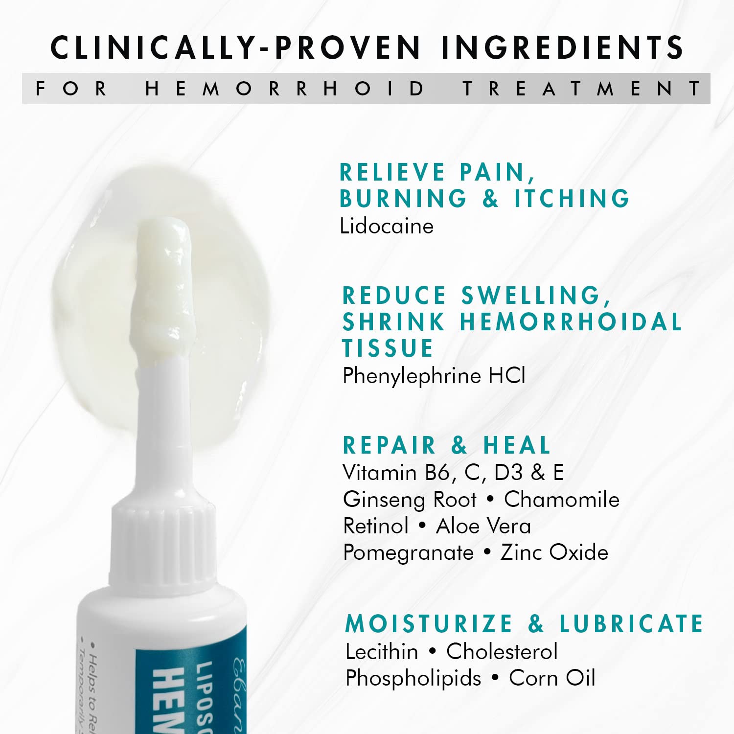 Ebanel Bundle of Lidocaine Numbing Spray, and Hemorrhoid Master - dailyvitalstore