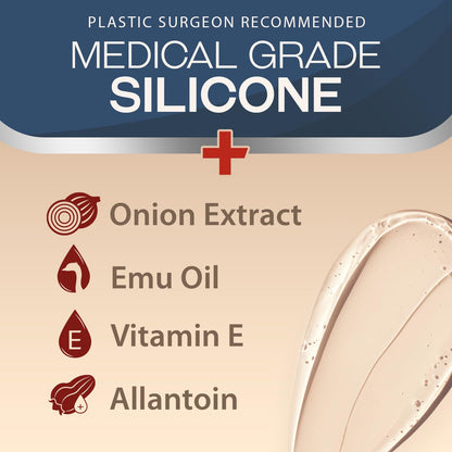 Ebanel Silicone Scar Gel with Allantoin, Emu Oil, Vitamin E and Onion Extract, For Old & New Scars from Surgeries, C-Section, Injuries, Burns & More - dailyvitalstore