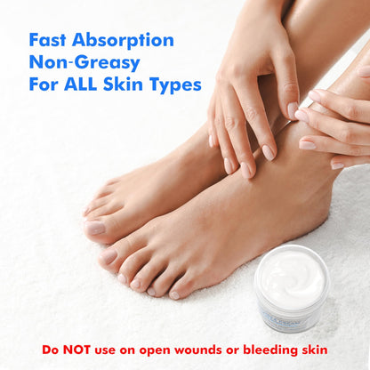 Ebanel Urea Cream 40% plus Salicylic Acid 2%, Foot Cream for Dry Cracked Heels Feet Knees Elbows Hands, Foot Dead Skin Cuticle Callus Remover Toenail Softener, Keratolytic Skin Barrier Repair - dailyvitalstore