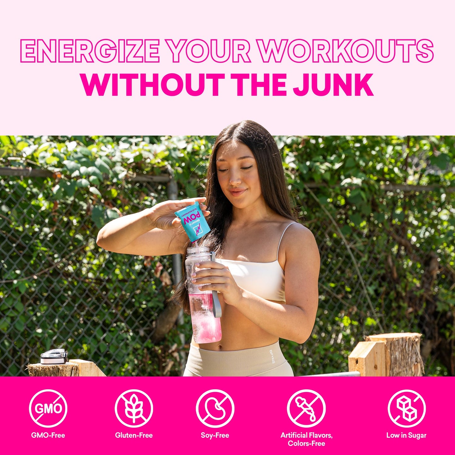 EBOOST POW Natural Pre Workout Powder – 20 Servings - Blue Raspberry - A PreWorkout Supplement for Performance, Joint Mobility Support, Energy - Men and Women - dailyvitalstore