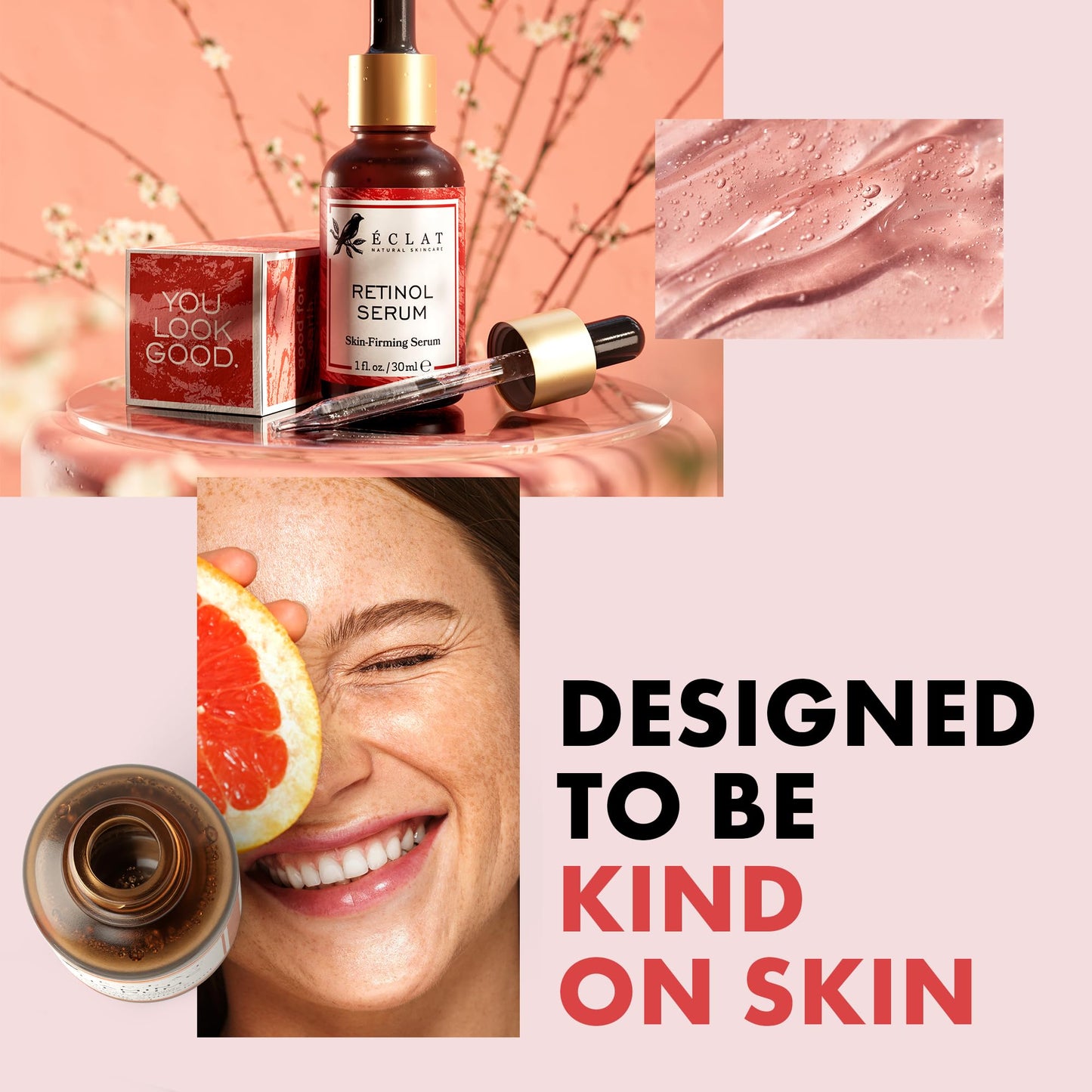 Eclat Skincare Renewing Retinol Serum for Face - Anti Aging Serum with Hyaluronic Acid & Aloe Vera – Hydrates and Improves the Signs of Aging - dailyvitalstore