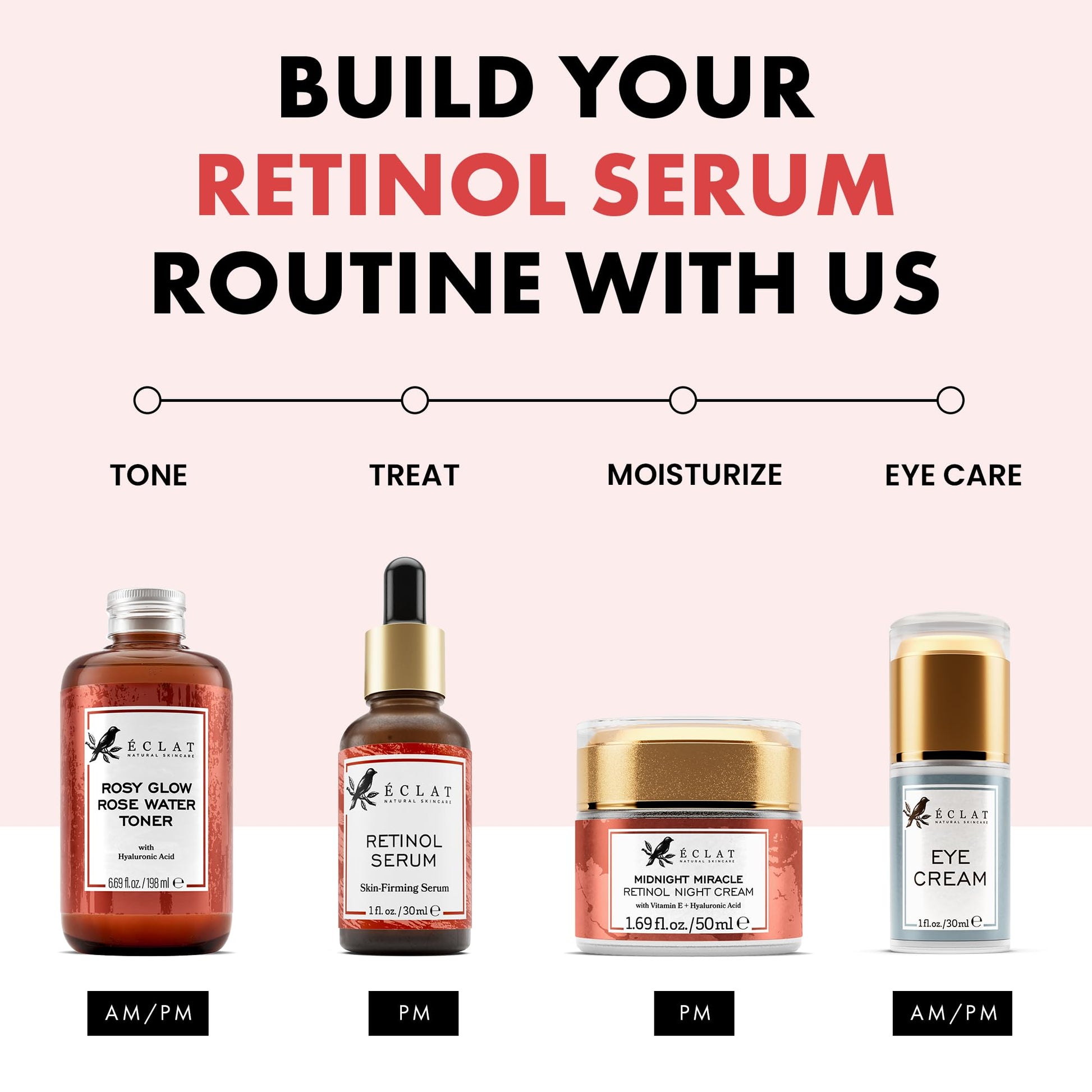 Eclat Skincare Renewing Retinol Serum for Face - Anti Aging Serum with Hyaluronic Acid & Aloe Vera – Hydrates and Improves the Signs of Aging - dailyvitalstore