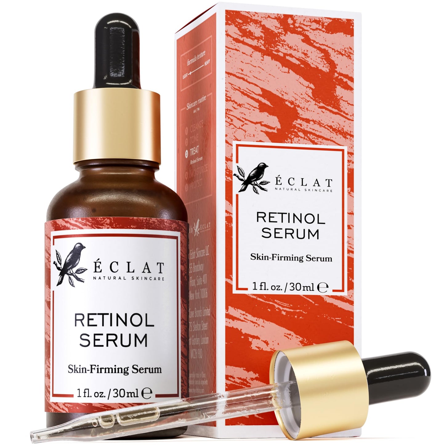 Eclat Skincare Renewing Retinol Serum for Face - Anti Aging Serum with Hyaluronic Acid & Aloe Vera – Hydrates and Improves the Signs of Aging - dailyvitalstore