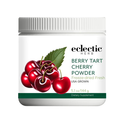 Eclectic Herb - Berry Tart Cherry Powder | Joint Support Supplement | Superfood Vitamin & Mineral Supplement | Freeze Dried, Vegan, Non-GMO, Gluten-Free (5.1 oz | 144 g) - dailyvitalstore