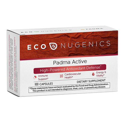 EcoNugenics Padma Active for Women & Men: Vitamin C Supplement for Collagen Formation, Energy Levels, and Immune System, Cellular & Antioxidant Support – Tibetan Recipe of Natural Herbs & Minerals - dailyvitalstore