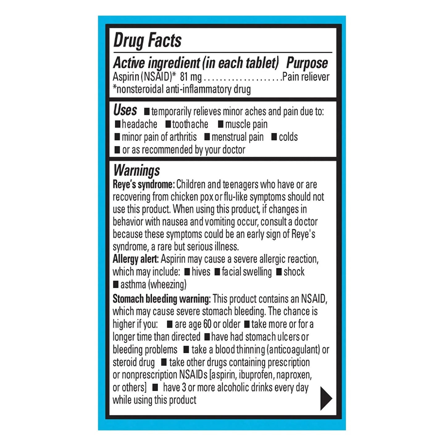 ECOTRIN ADULT LOW DOSE 81MG (45 tablets) - dailyvitalstore