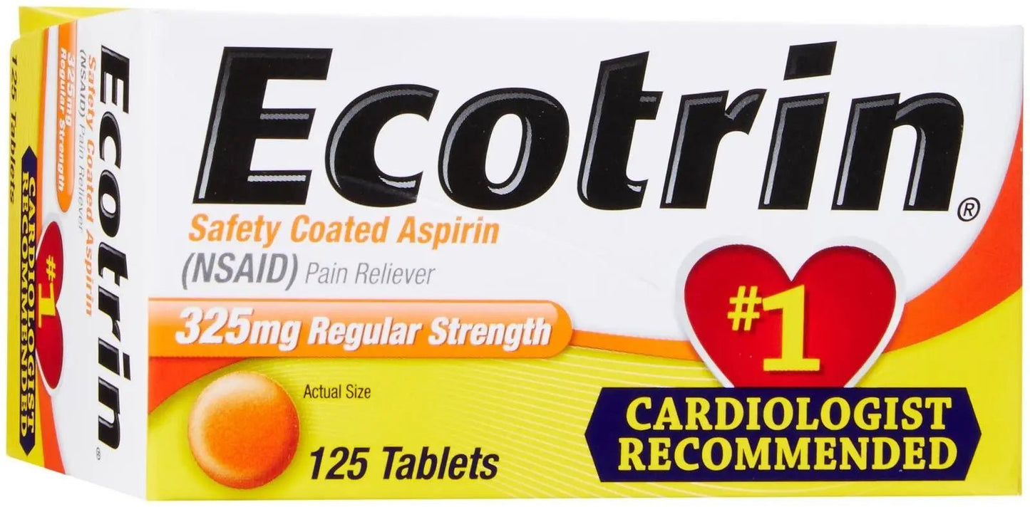 Ecotrin Regular Strength, 125 ct - dailyvitalstore