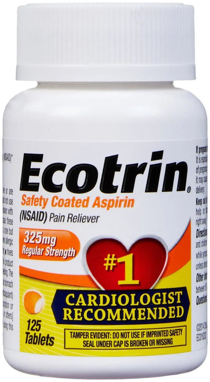 Ecotrin Regular Strength, 125 ct - dailyvitalstore