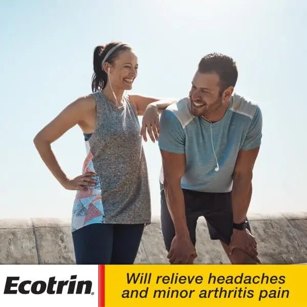 Ecotrin Regular Strength Safety Coated Aspirin | Arthritis Pain | 300 Tablets (2 Pack) - dailyvitalstore