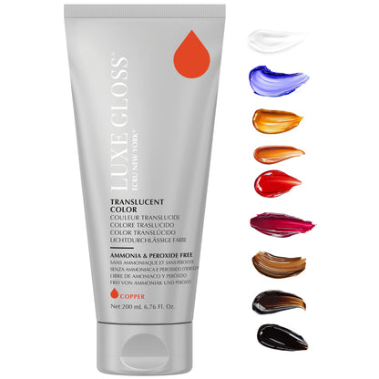 ECRU New York LUXE GLOSS Hair Gloss for Enhanced Color and Glass-Like Shine, Copper - dailyvitalstore