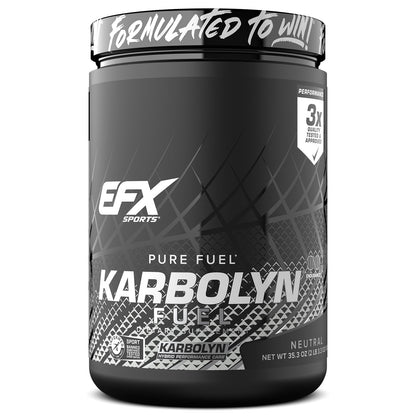 EFX Sports Karbolyn Fuel | Fast-Absorbing Carbohydrate Powder | Carb Load, Sustained Energy, Quick Recovery | Stimulant Free | 20 Servings (Neutral) - dailyvitalstore