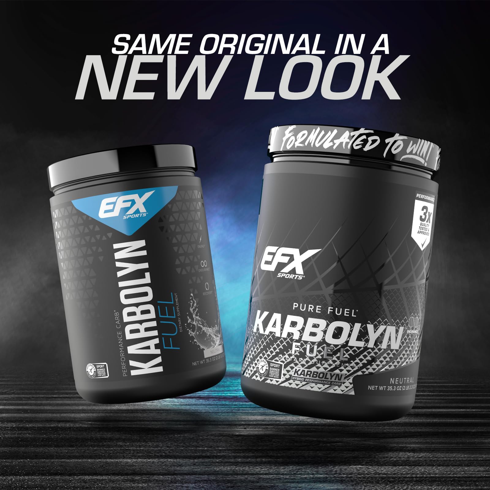 EFX Sports Karbolyn Fuel | Fast-Absorbing Carbohydrate Powder | Carb Load, Sustained Energy, Quick Recovery | Stimulant Free | 20 Servings (Neutral) - dailyvitalstore