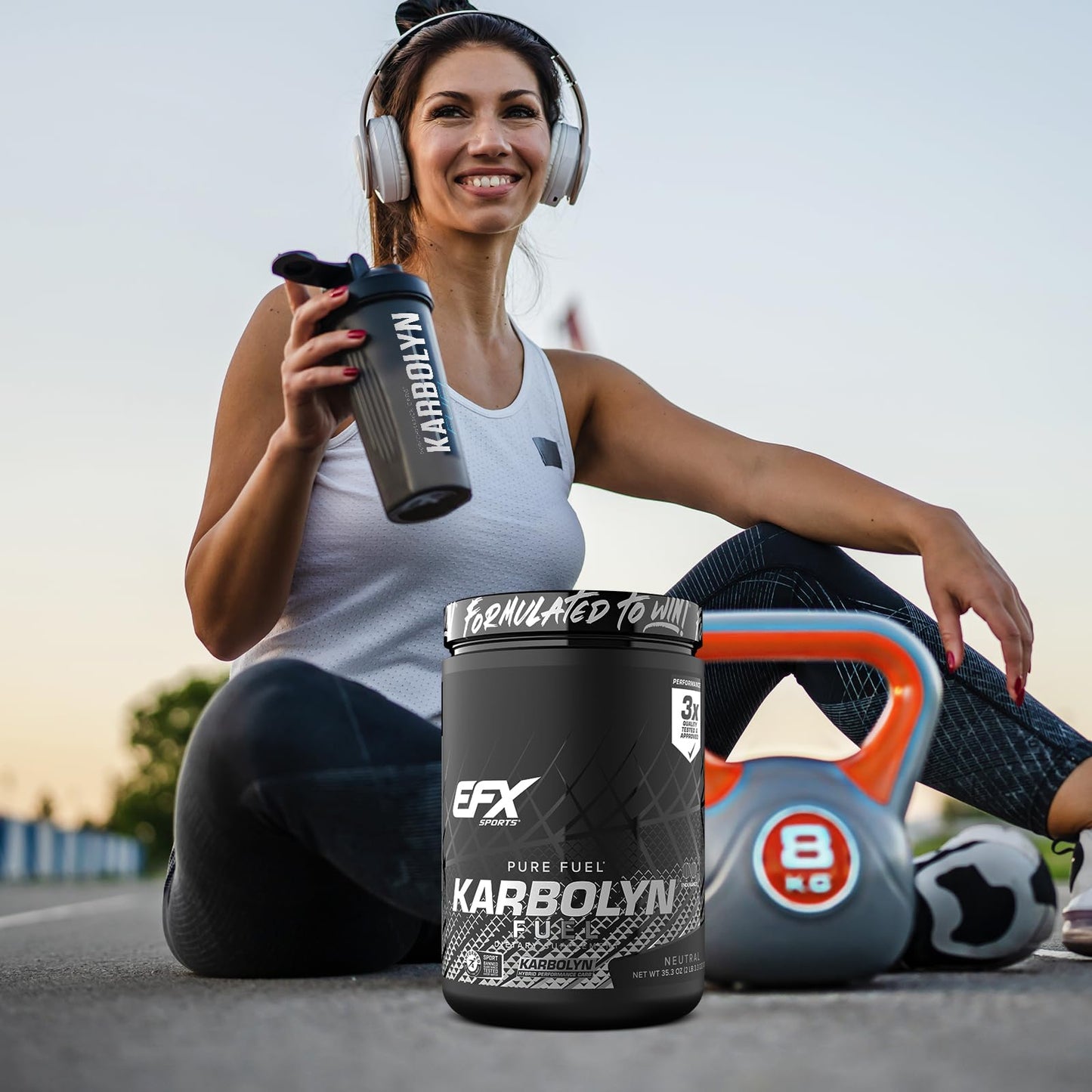 EFX Sports Karbolyn Fuel | Fast-Absorbing Carbohydrate Powder | Carb Load, Sustained Energy, Quick Recovery | Stimulant Free | 20 Servings (Neutral) - dailyvitalstore