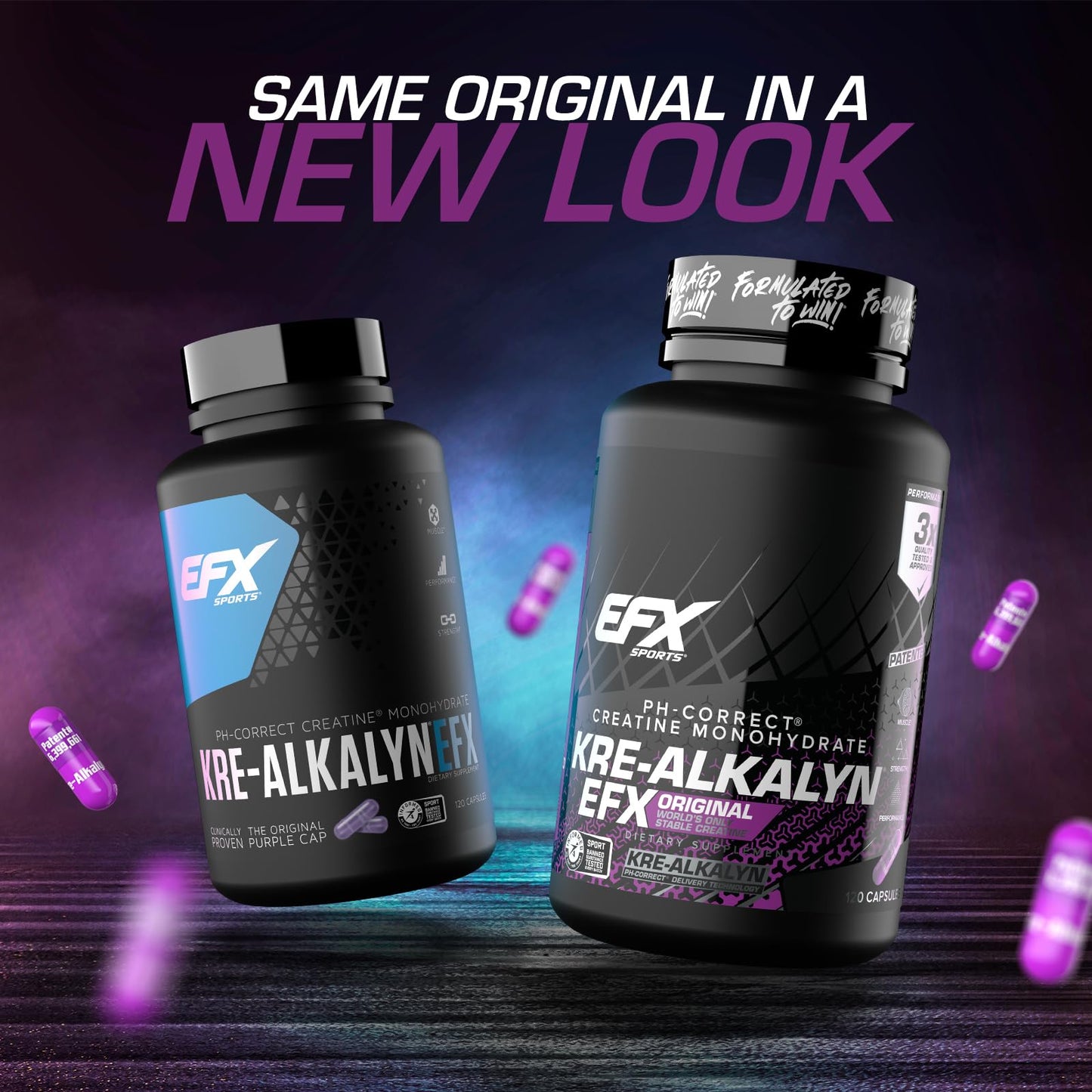 EFX Sports Kre-Alkalyn EFX | pH Correct Creatine Monohydrate Pill Supplement | Strength, Muscle Growth & Performance - dailyvitalstore