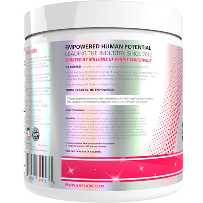 EHP Labs OxyShred Pre Workout Powder - Preworkout Powder with L Glutamine & Acetyl L Carnitine, Energy Boost Drink - Cosmic Blast, 60 Servings - dailyvitalstore