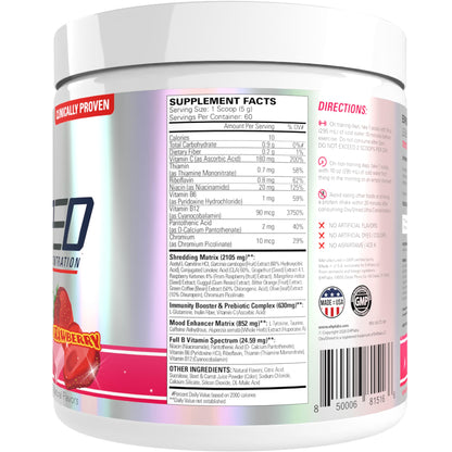 EHP Labs OxyShred Pre Workout Powder - Preworkout Powder with L Glutamine & Acetyl L Carnitine, Energy Boost Drink - Cosmic Blast, 60 Servings - dailyvitalstore
