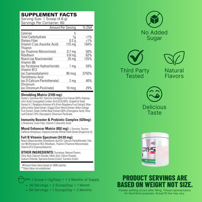 EHP Labs OxyShred Pre Workout Powder - Preworkout Powder with L Glutamine & Acetyl L Carnitine, Energy Boost Drink - Kiwi Strawberry, 60 Servings - dailyvitalstore