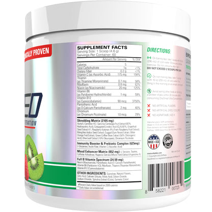 EHP Labs OxyShred Pre Workout Powder - Preworkout Powder with L Glutamine & Acetyl L Carnitine, Energy Boost Drink - Kiwi Strawberry, 60 Servings - dailyvitalstore
