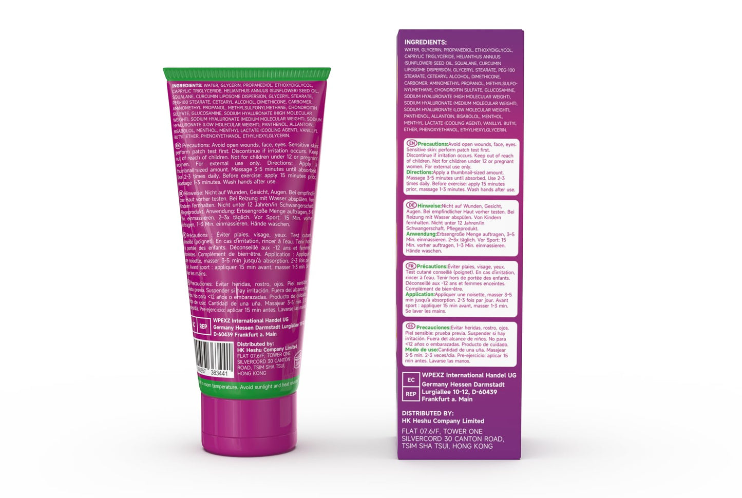 Ehrgols Advanced Joint Massage Gel with Glucosamine & Turmeric | Intensive Care Rub for Knees, Back, Shoulders & Hands | Non-Greasy | Deep Penetrating | 3.4 Fl Oz - dailyvitalstore