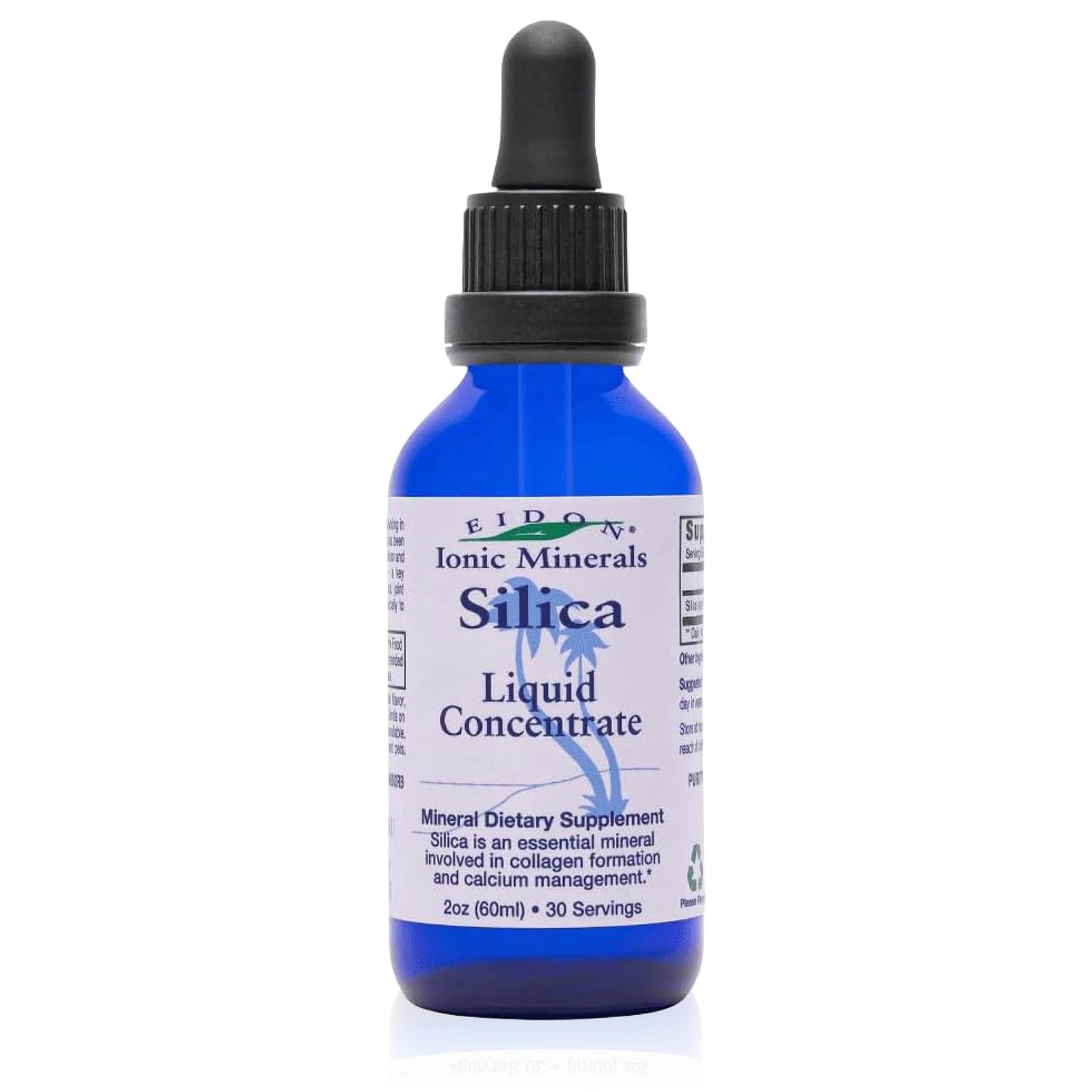 Eidon Liquid Silica Mineral Concentrate - Silica Supplement for Hair, Skin, and Nails, Supplement Drops to Support Collagen Production & Hair Loss - dailyvitalstore