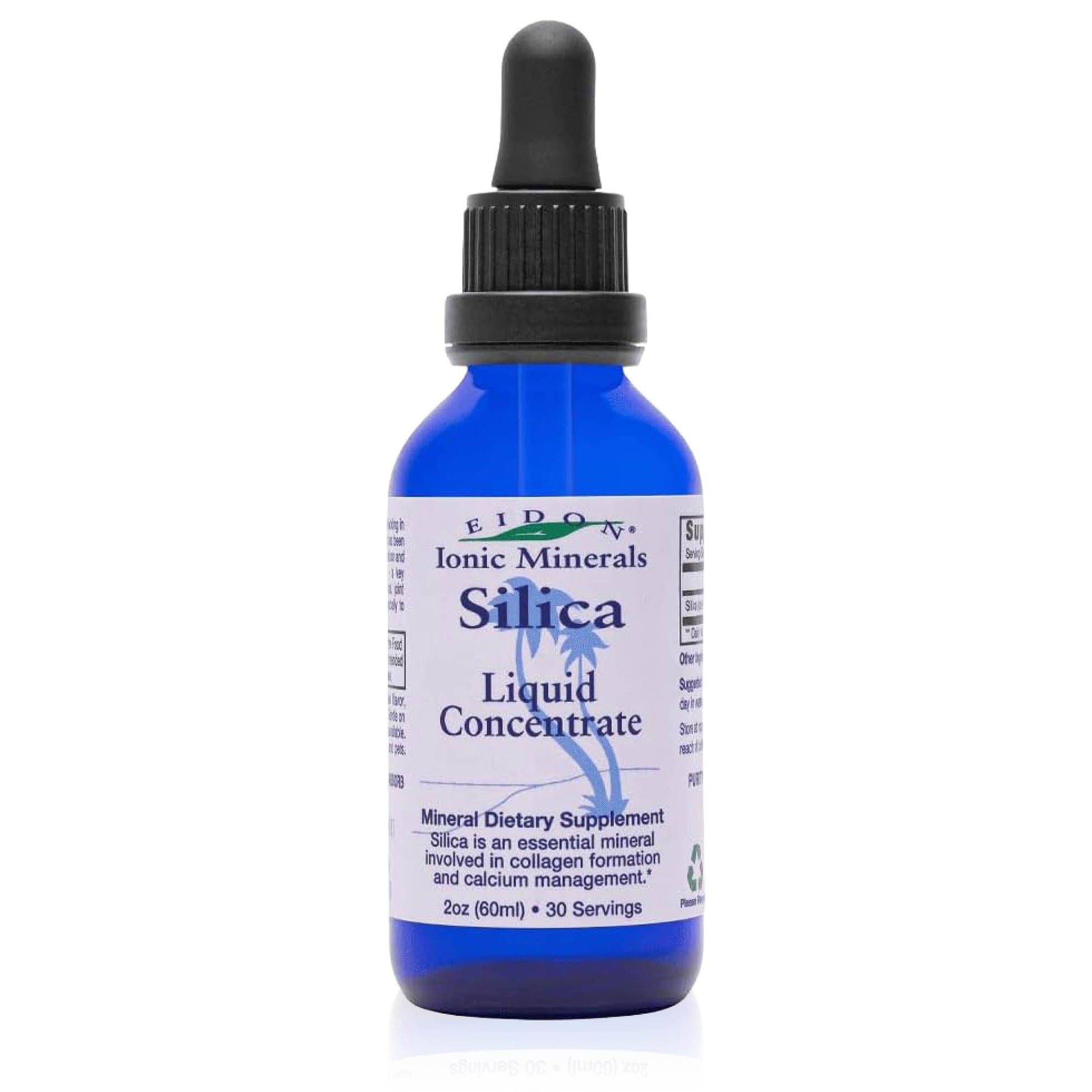 Eidon Liquid Silica Mineral Concentrate - Silica Supplement for Hair, Skin, and Nails, Supplement Drops to Support Collagen Production & Hair Loss - dailyvitalstore