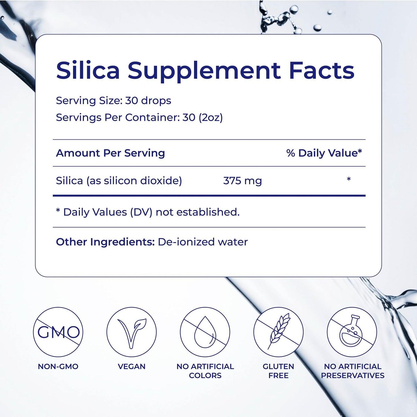 Eidon Liquid Silica Mineral Concentrate - Silica Supplement for Hair, Skin, and Nails, Supplement Drops to Support Collagen Production & Hair Loss - dailyvitalstore
