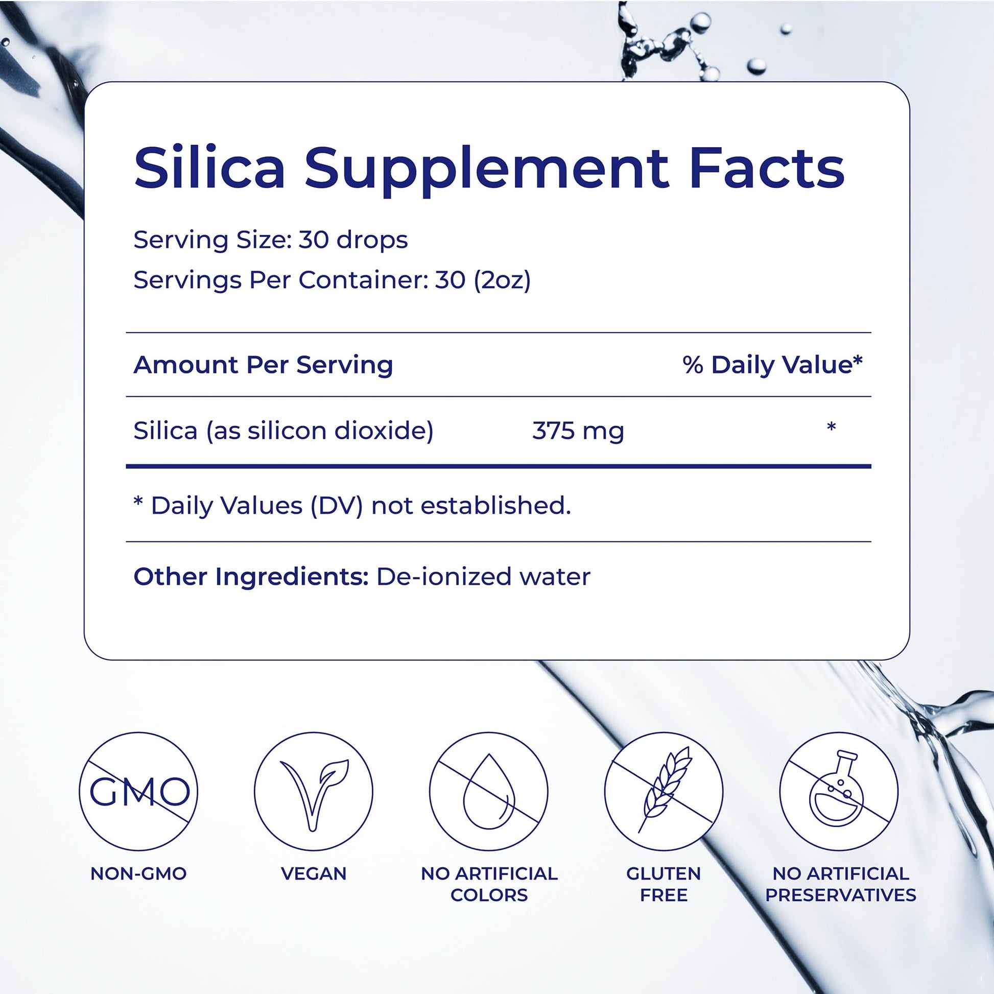 Eidon Liquid Silica Mineral Concentrate - Silica Supplement for Hair, Skin, and Nails, Supplement Drops to Support Collagen Production & Hair Loss - dailyvitalstore