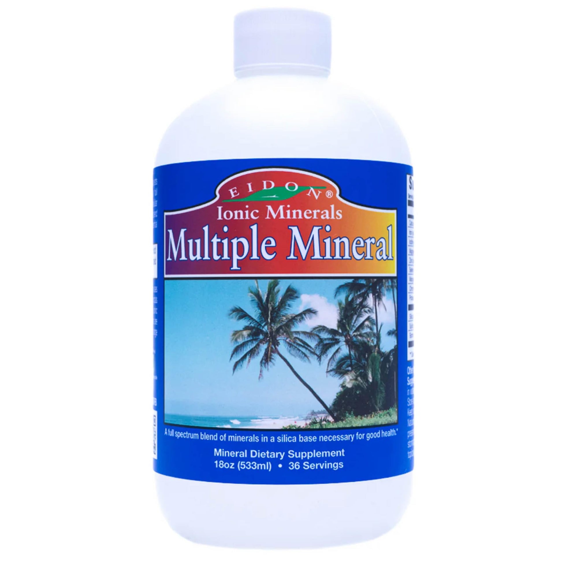 Eidon Multiple Minerals Supplement - Ionic Trace Mineral Drops for Water, with Zinc, Potassium, Chromium, & Magnesium, Natural Liquid Vitamins, Sugar Free & Bioavailable, for Men & Women - 18 oz - dailyvitalstore