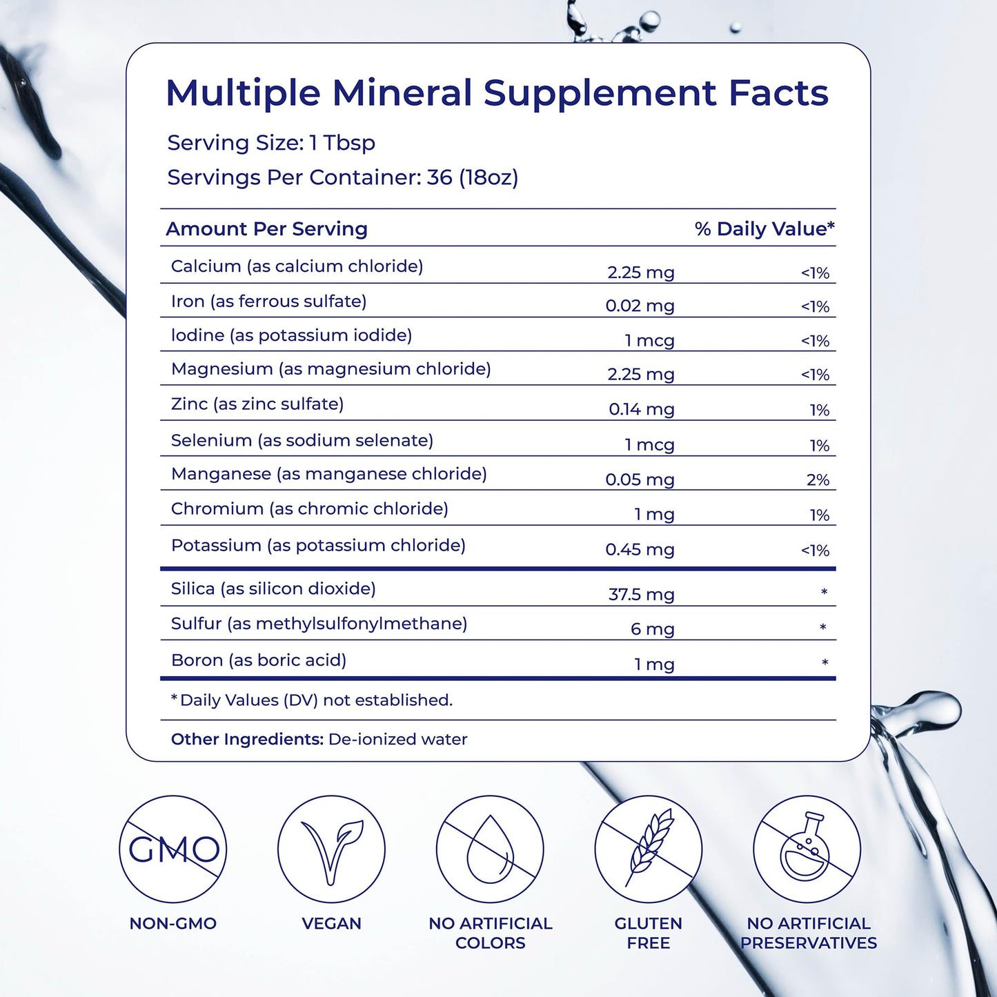 Eidon Multiple Minerals Supplement - Ionic Trace Mineral Drops for Water, with Zinc, Potassium, Chromium, & Magnesium, Natural Liquid Vitamins, Sugar Free & Bioavailable, for Men & Women - 18 oz - dailyvitalstore