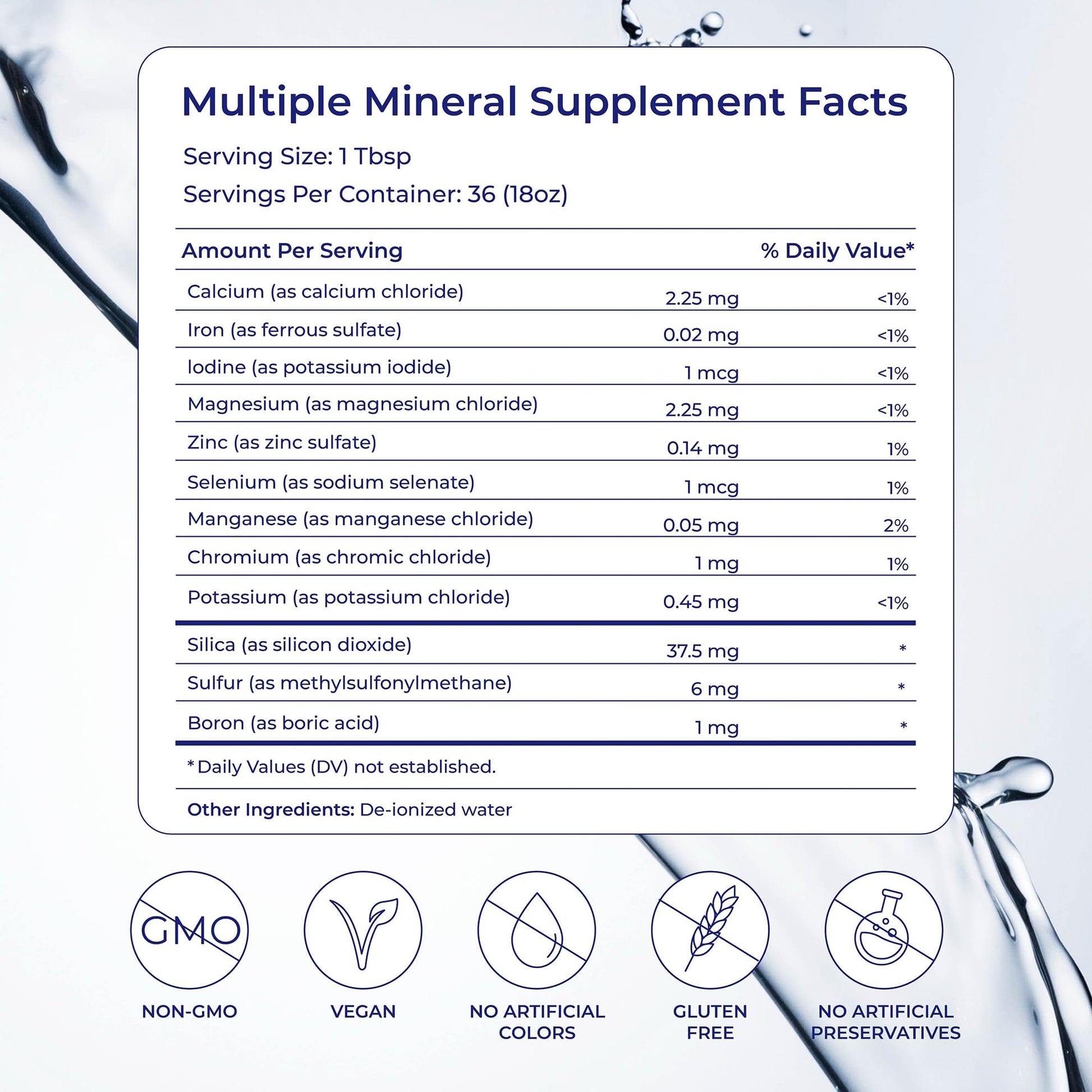 Eidon Multiple Minerals Supplement - Ionic Trace Mineral Drops for Water, with Zinc, Potassium, Chromium, & Magnesium, Natural Liquid Vitamins, Sugar Free & Bioavailable, for Men & Women - 18 oz - dailyvitalstore