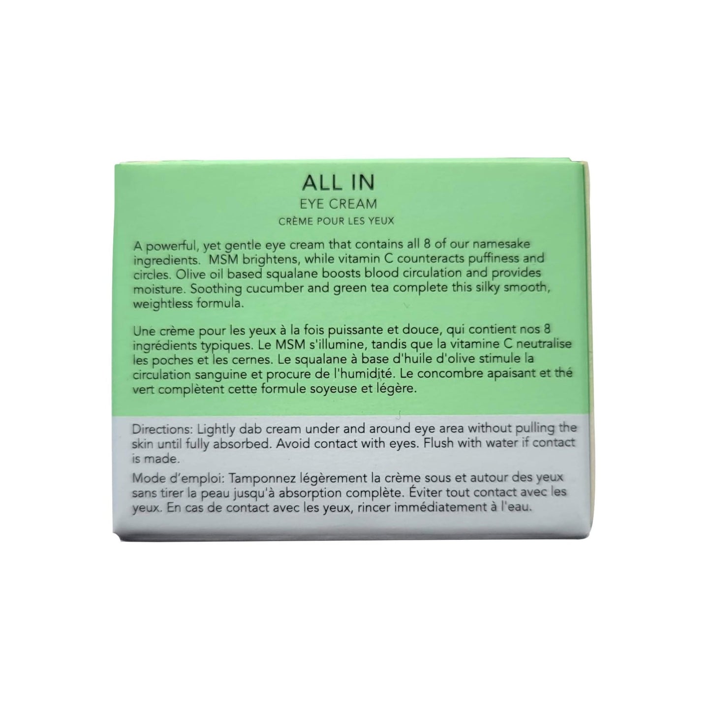 Eight Saints Skin Care All In Eye Cream, Natural and Organic Anti Aging Under Eye Cream to Reduce Puffiness, Wrinkles, and Under Eye Bags, Dark Circles Under Eye Treatment, 0.5 Ounces - dailyvitalstore